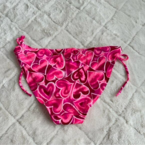 Victoria's Secret | Vintage Hearts Triangle Tie Bikini Set | Size Large - Picture 7 of 10